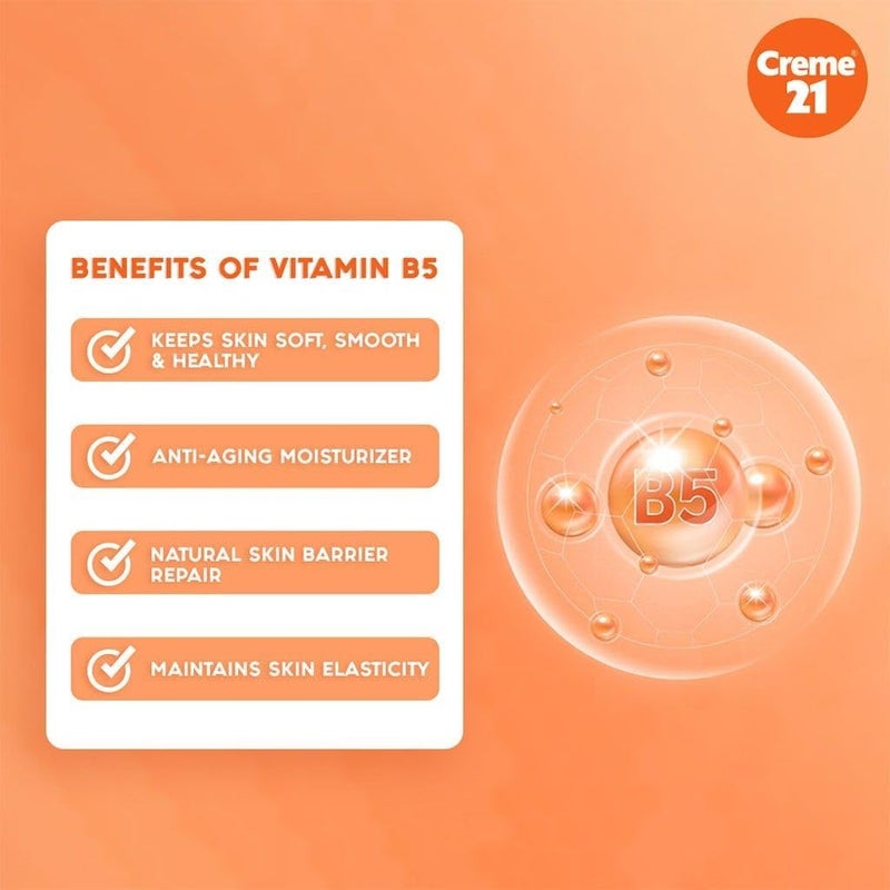 Creme 21 Instant Brightening Cream with Vitamin C & B5 - 100ml Tube - Image 3